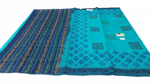 SALEM BLOCK PRINT COTTON SAREES